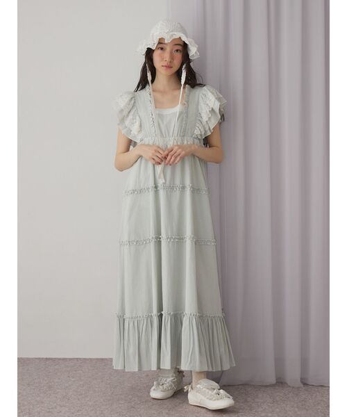 merry jenny(メリージェニー)の「ribbonフリルハット(ハット・レディース・アイボリー/ブラック/オフホワイト・FREE)」の11枚目の写真