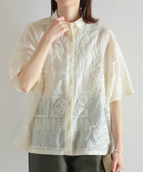 NOMBRE IMPAIR（ノンブルアンペール）の「テンセル刺繍 衿付き