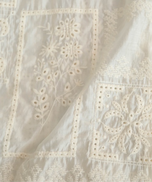 NOMBRE IMPAIR(ノンブルアンペール)の「テンセル刺繍 衿付きショートシャツ(シャツ/ブラウス・レディース・キナリ・FREE)」の18枚目の写真