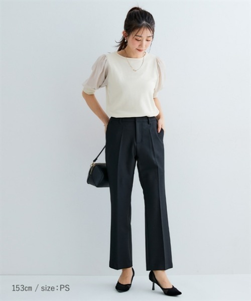 Petitjo（プッチージョ）の「小さいサイズ　フレアパンツ　低身長さん・小柄女性（その他パンツ・レディース・ベージュ/ブラック・PS/PM/PL/PSS）」の11枚目の写真