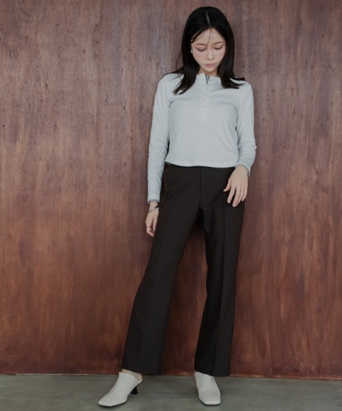 Petitjo（プッチージョ）の「小さいサイズ　フレアパンツ　低身長さん・小柄女性（その他パンツ・レディース・ベージュ/ブラック・PS/PM/PL/PSS）」の4枚目の写真