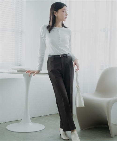 Petitjo（プッチージョ）の「小さいサイズ　フレアパンツ　低身長さん・小柄女性（その他パンツ・レディース・ベージュ/ブラック・PS/PM/PL/PSS）」の8枚目の写真