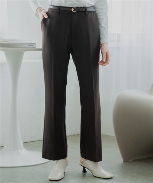 Petitjo（プッチージョ）の「小さいサイズ　フレアパンツ　低身長さん・小柄女性（その他パンツ・レディース・ベージュ/ブラック・PS/PM/PL/PSS）」の9枚目の写真