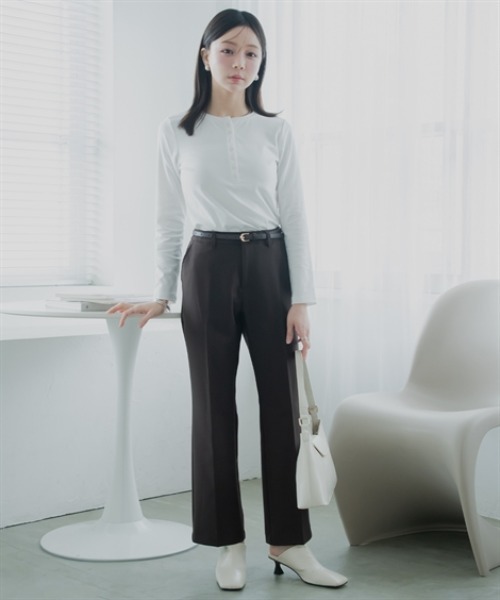 Petitjo（プッチージョ）の「小さいサイズ　フレアパンツ　低身長さん・小柄女性（その他パンツ・レディース・ベージュ/ブラック・PS/PM/PL/PSS）」の7枚目の写真