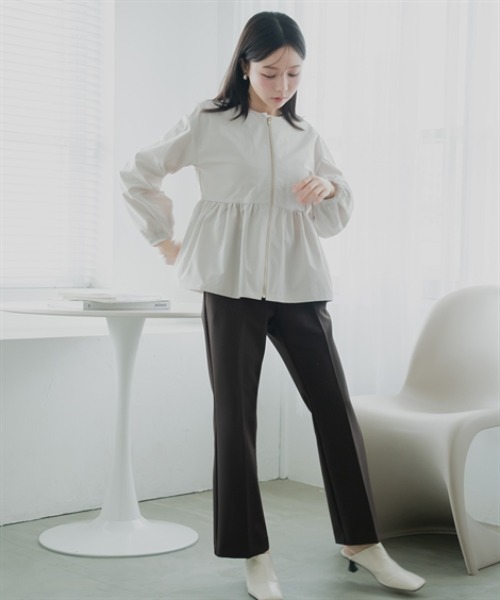 Petitjo（プッチージョ）の「小さいサイズ　フレアパンツ　低身長さん・小柄女性（その他パンツ・レディース・ベージュ/ブラック・PS/PM/PL/PSS）」の12枚目の写真