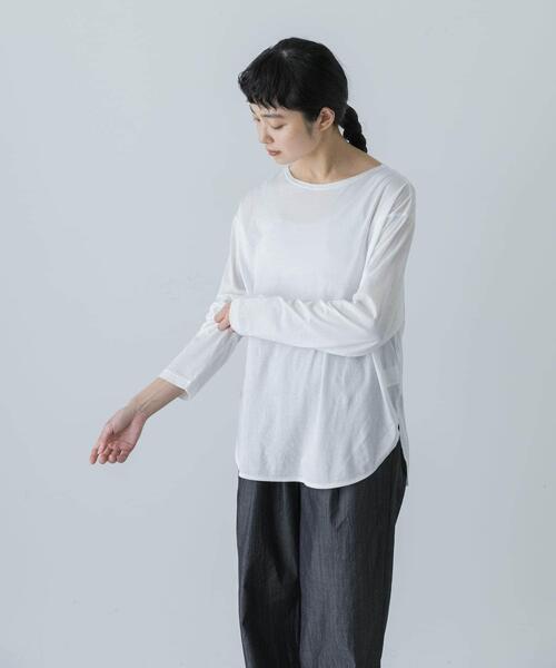 かぐれ（カグレ）の「シフォン天竺カットソー（Tシャツ/カットソー・レディース・オフホワイト・FREE）」の17枚目の写真