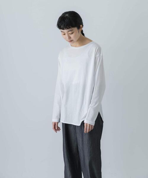 かぐれ（カグレ）の「シフォン天竺カットソー（Tシャツ/カットソー・レディース・オフホワイト・FREE）」の18枚目の写真