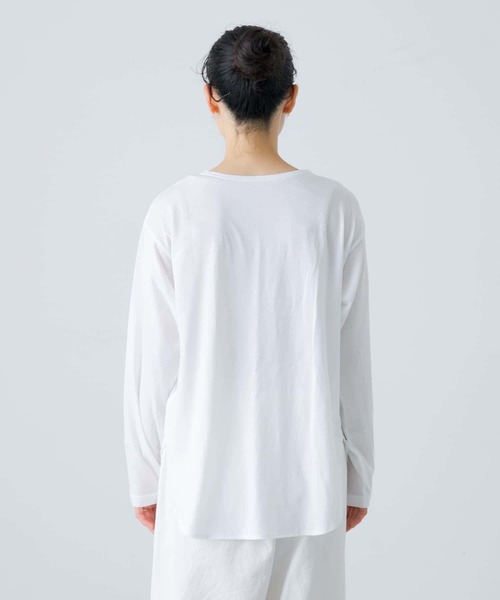 かぐれ（カグレ）の「シフォン天竺カットソー（Tシャツ/カットソー・レディース・オフホワイト・FREE）」の9枚目の写真