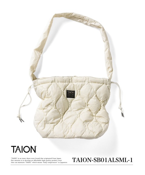 TAION(タイオン)の「【TAION(タイオン)】〈グッズ〉ミリタリー ダウンショルダーバッグ-ソフトシェル(ショルダーバッグ・メンズ・ダークネイビー/ダークグリーン/ドット/ダークグリーン系/ブラック/グレイッシュベージュ/オリーブ/ダークオリーブ/オフホワイト・FREE)」の18枚目の写真