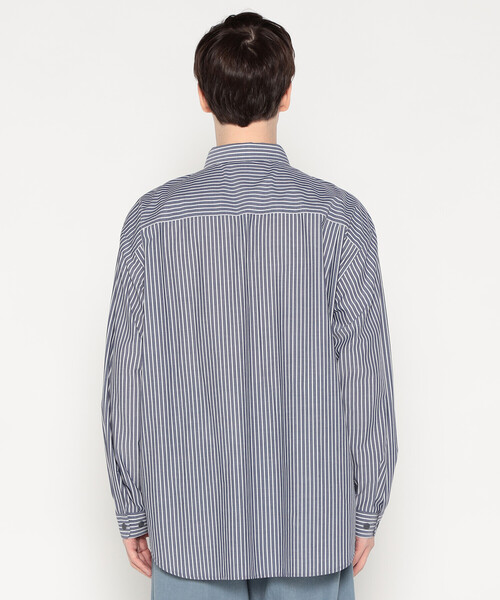 トップス DANTON COTTON POPLIN WORK SHIRT 42 DANTON MEN'S WORK SHIRT