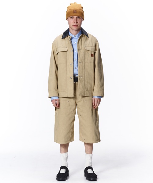 JIEDA(ジエダ)の「FADE DRILL 3/4 DOUBLE KNEE PANTS(チノパンツ・メンズ・カーキ/ブラック/ベージュ・2/1)」の7枚目の写真