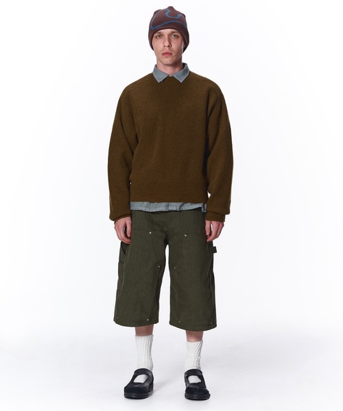 JIEDA(ジエダ)の「FADE DRILL 3/4 DOUBLE KNEE PANTS(チノパンツ・メンズ・カーキ/ブラック/ベージュ・2/1)」の9枚目の写真