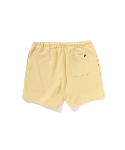 A BATHING APE(アベイシングエイプ)の「COLLEGE SWEAT SHORTS(スウェットパンツ・レディース・ピンク/イエロー・SMALL/MEDIUM)」の3枚目の写真