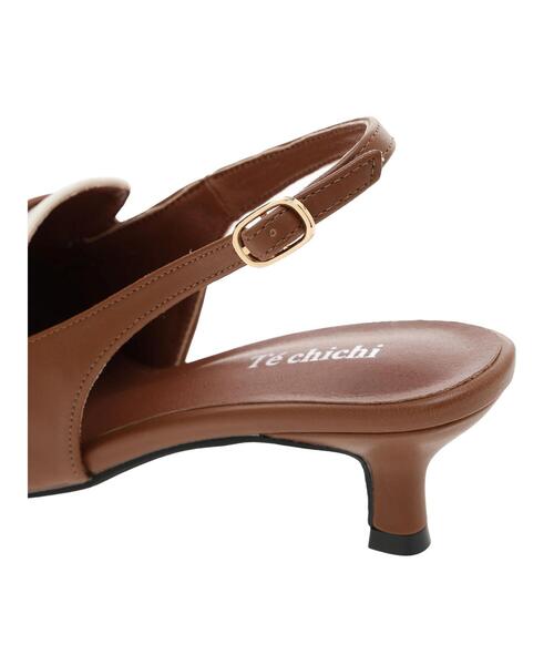 Te chichi（テチチ）の「ポインテッドコインミュール《2025spring catalog item》（パンプス・レディース・ブラウン/ブラック・38/37）」の10枚目の写真