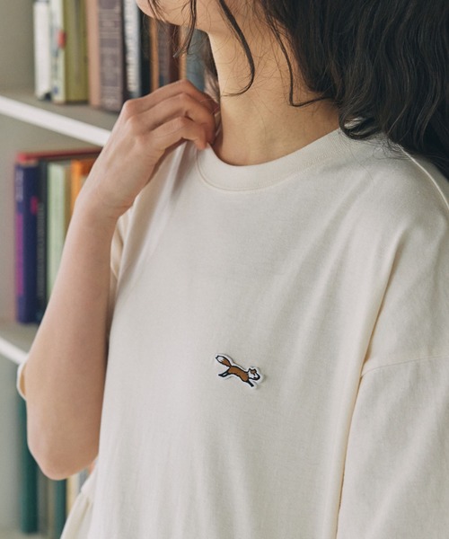 PENNEYS（ぺニーズ）の「PENNEYS/ペニーズ 別注 THE FOX ロゴ ワッペン刺繍 半袖 ティアード ロングワンピース（ワンピース・レディース・ダークグリーン/ネイビー/スミクロ/ブラウン/アイボリー・FREE）」の19枚目の写真