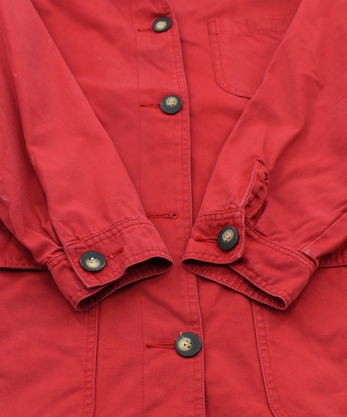 VINTAGE（ヴィンテージ）の「【ヴィンテージ古着】90’s Talbots コットンカバーオール（カバーオール・メンズ・レッド・MEDIUM）」の4枚目の写真