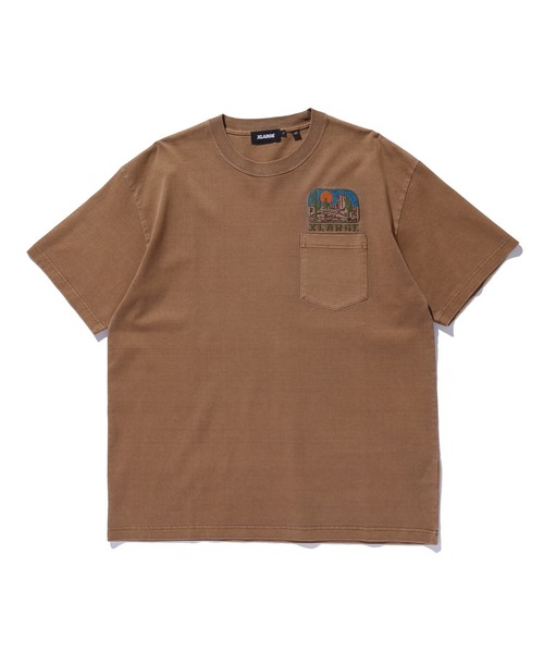 大人気 XLARGE OVERDYED DESERT S/S POCKET TEE レトロ感◎ セール】OVERDYED DESERT S/S POCKET TEE（Tシャツ/カットソー
