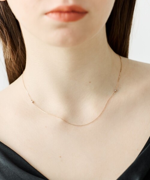 [レイヤー] K18MPG ダイヤモンド ネックレス ete｜[レイヤー] K18MPG ダイヤモンド ネックレス | Rakuten Fashion