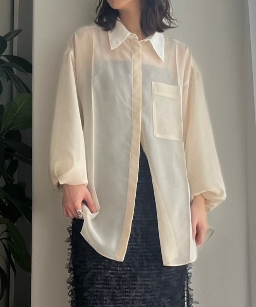 ちこVoile Front Press Shirt ボイルフロントプレスシャツ / Voile Front Press Shirt（シャツ