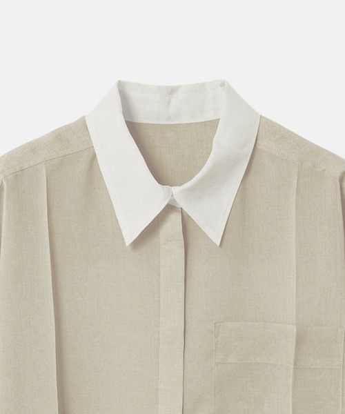 ボイルフロントプレスシャツ / Voile Front Press Shirt（シャツ