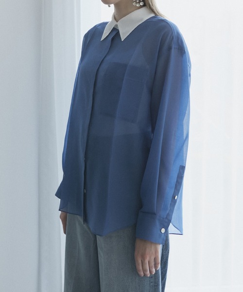 ボイルフロントプレスシャツ / Voile Front Press Shirt（シャツ 