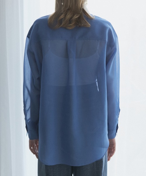 LE CIEL BLEU ルシエルブルー ドット シャツ　美品　試着のみ LE CIEL BLEU（ルシェルブルー）の「Dot Lace Long Sleeve Tee