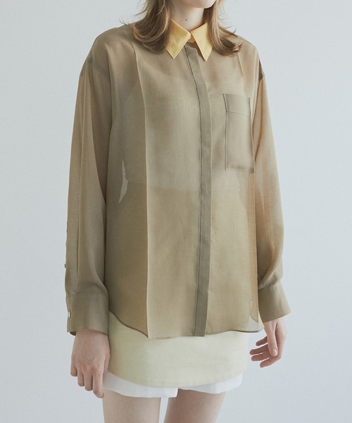 ちこVoile Front Press Shirt ボイルフロントプレスシャツ / Voile Front Press Shirt（シャツ