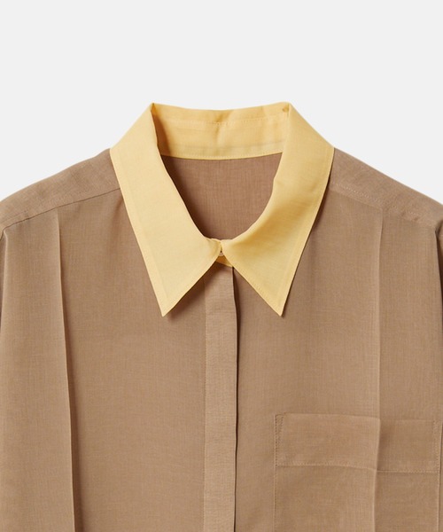 ボイルフロントプレスシャツ / Voile Front Press Shirt（シャツ