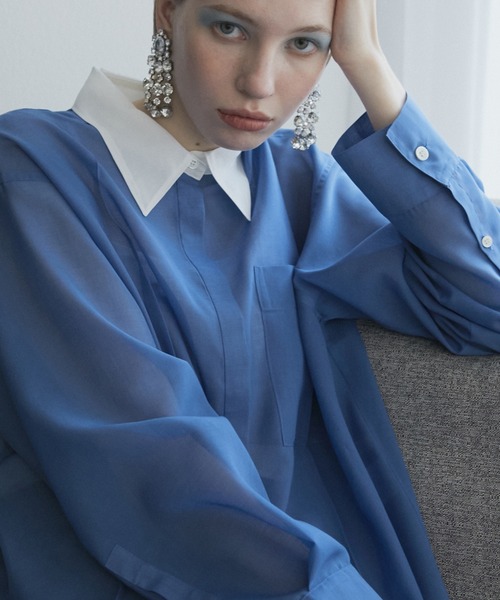 ボイルフロントプレスシャツ / Voile Front Press Shirt（シャツ