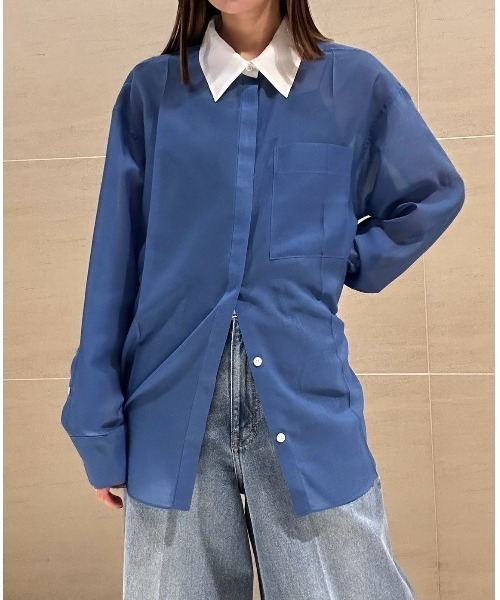 ボイルフロントプレスシャツ / Voile Front Press Shirt（シャツ