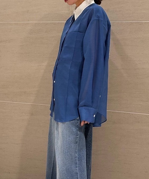 ボイルフロントプレスシャツ / Voile Front Press Shirt（シャツ