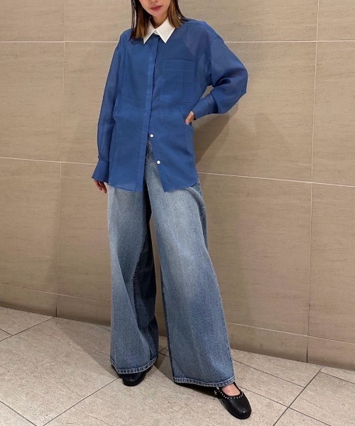 ボイルフロントプレスシャツ / Voile Front Press Shirt（シャツ