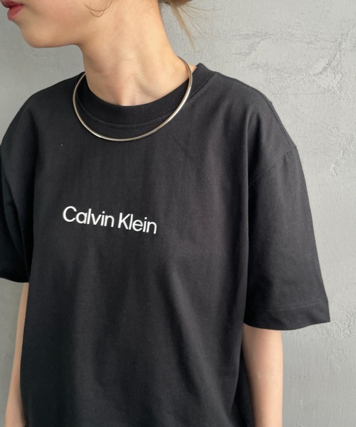 tシャツ 「 /カルバンクライン」 ロゴプリント ショートスリーブTシャツ レディース セール】【ユニセックス】インスティテューショナル ショート