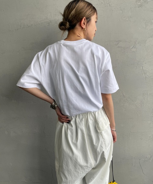 tシャツ 「 /カルバンクライン」 ロゴプリント ショートスリーブTシャツ レディース Calvin Klein/カルバンクライン] ロゴプリント ショートスリーブ