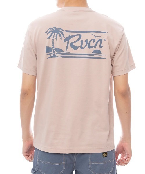 RVCA(ルーカ)の「RVCA メンズ EXOTICA POCKET SS Tシャツ 【2025年春夏モデル】/ルーカ胸ポケットワンポイントバックプリント半袖Tシャツ(Tシャツ/カットソー・メンズ・ベージュ/ブラウン系その他・X-LARGE/LARGE/SMALL)」の1枚目の写真