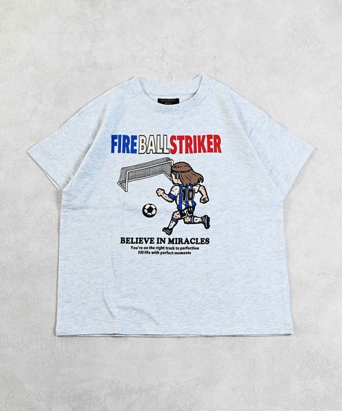 Life Support Products（ライフサポートプロダクツ）の「スポーツプリントＴシャツ（Tシャツ/カットソー・キッズ・オレンジ/パープル/ダークブルー/チャコール/ミント/マスタード/ホワイト系その他/オフホワイト/ライトブラウン/杢グレー・80/90/95/100/110/120/130/140/150）」の3枚目の写真