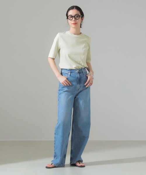 Demi-Luxe BEAMS（デミルクス ビームス）の「スーピマコットン スムース Tシャツ（Tシャツ/カットソー・レディース・チャコールグレー/ホワイト/ピンク/ミント・ONE SIZE）」の18枚目の写真