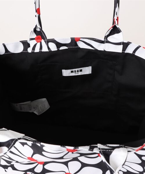 MSGM(エムエスジーエム)の「【NEW】サイケデリックデイジー キャンバストートバッグ(トートバッグ・レディース・ブラック×イエロー/ブラック×ホワイト・ONE SIZE)」の16枚目の写真