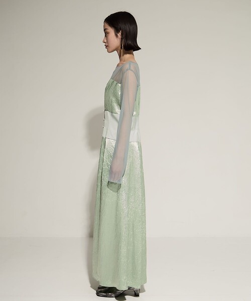 期間限定お値下げ　今期 STUDIOUS シアーショルダードレス ミントグリーン 期間限定お値下げ 今期 STUDIOUS シアーショルダードレス ミント