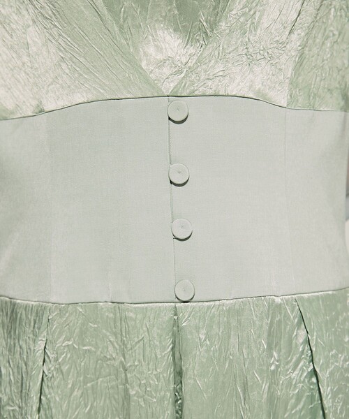 STUDIOUS(ステュディオス)の「【STUDIOUS/ステュディオス】Sheer Shoulder Dress/シアーショルダードレス/ワンピース(ワンピース・レディース・ブラック/ミント・1/2)」の11枚目の写真