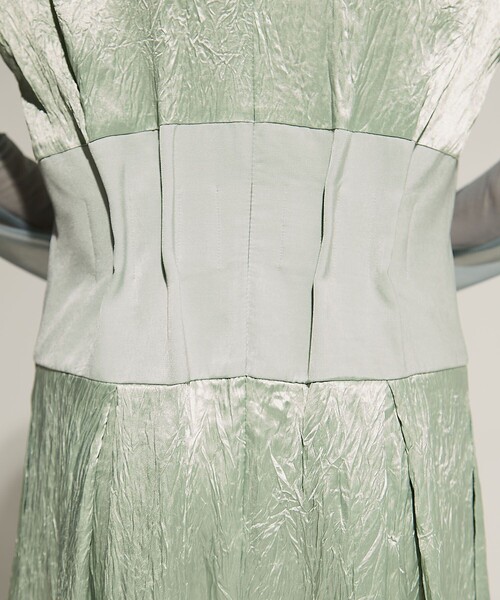 今期 STUDIOUS シアーショルダードレス ミントグリーン