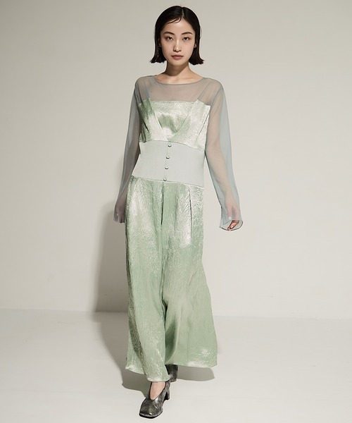 スーツ・フォーマル・ドレス STUDIOUS Sheer Shoulder Dress Sheer Shoulder Dress(1 BLACK): STUDIOUS: WOMENS｜ STUDIOUS ONLINE