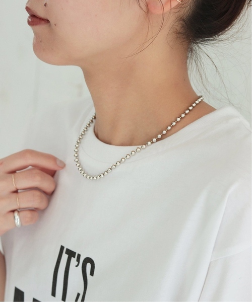 JOURNAL STANDARD relume（ジャーナルスタンダード　レリューム）の「《追加4》RELUMEボールチェーンネックレス（ネックレス・レディース・シルバー・FREE）」の3枚目の写真