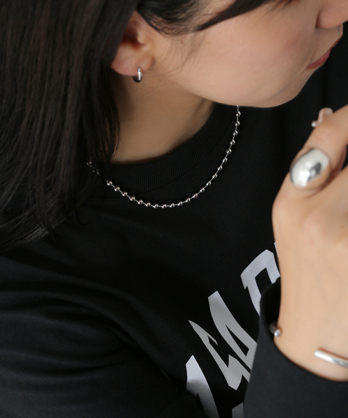 JOURNAL STANDARD relume（ジャーナルスタンダード　レリューム）の「《追加4》RELUMEボールチェーンネックレス（ネックレス・レディース・シルバー・FREE）」の5枚目の写真