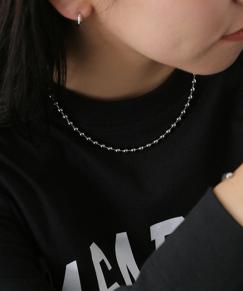 JOURNAL STANDARD relume（ジャーナルスタンダード　レリューム）の「《追加4》RELUMEボールチェーンネックレス（ネックレス・レディース・シルバー・FREE）」の6枚目の写真