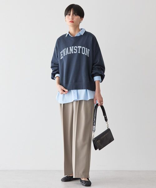 AMERICAN HOLIC(アメリカンホリック)の「EVANSTON ミニ裏毛プルオーバー(スウェット・レディース・グレー系その他/ネイビー/サックスブルー/ライトピンク・L/M)」の21枚目の写真