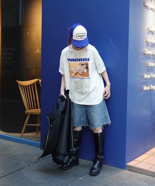 TEEN BOOP(ティーンブープ)の「CATフォトTee(Tシャツ/カットソー・レディース・ブラック/ホワイト・FREE)」の5枚目の写真