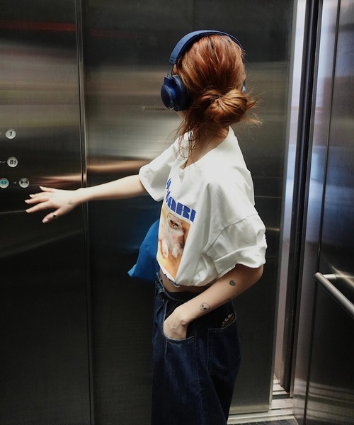 TEEN BOOP(ティーンブープ)の「CATフォトTee(Tシャツ/カットソー・レディース・ブラック/ホワイト・FREE)」の17枚目の写真