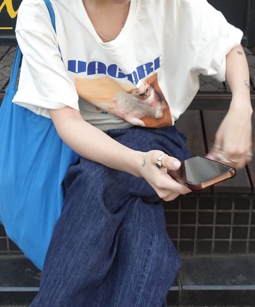 TEEN BOOP(ティーンブープ)の「CATフォトTee(Tシャツ/カットソー・レディース・ブラック/ホワイト・FREE)」の14枚目の写真