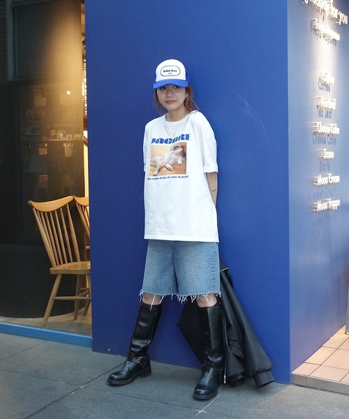 TEEN BOOP(ティーンブープ)の「CATフォトTee(Tシャツ/カットソー・レディース・ブラック/ホワイト・FREE)」の8枚目の写真